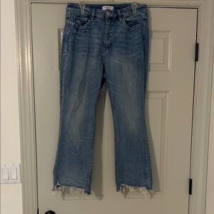 Lovervet by Vervet high rise cropped distressed jeans with stretch